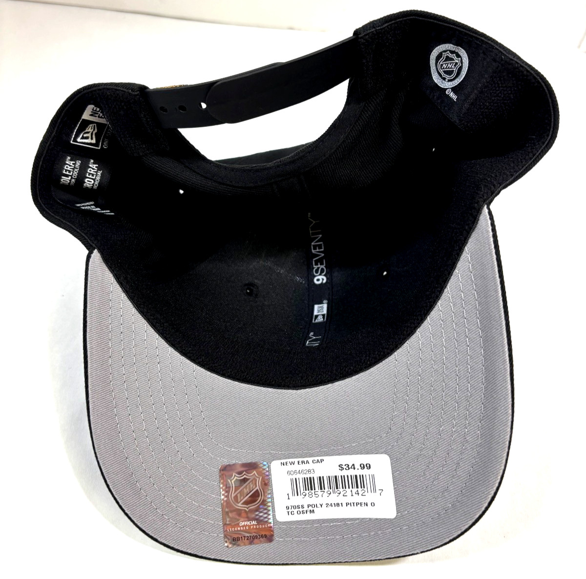 Pittsburgh Penguins NHL NE Stretch-Snap Snapback Hat~ Black