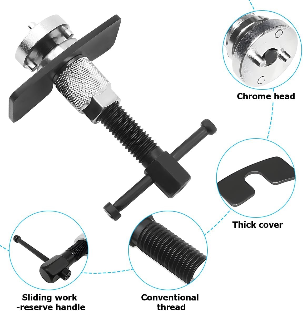 Brake Piston Wind Back Tool 3Pcs New