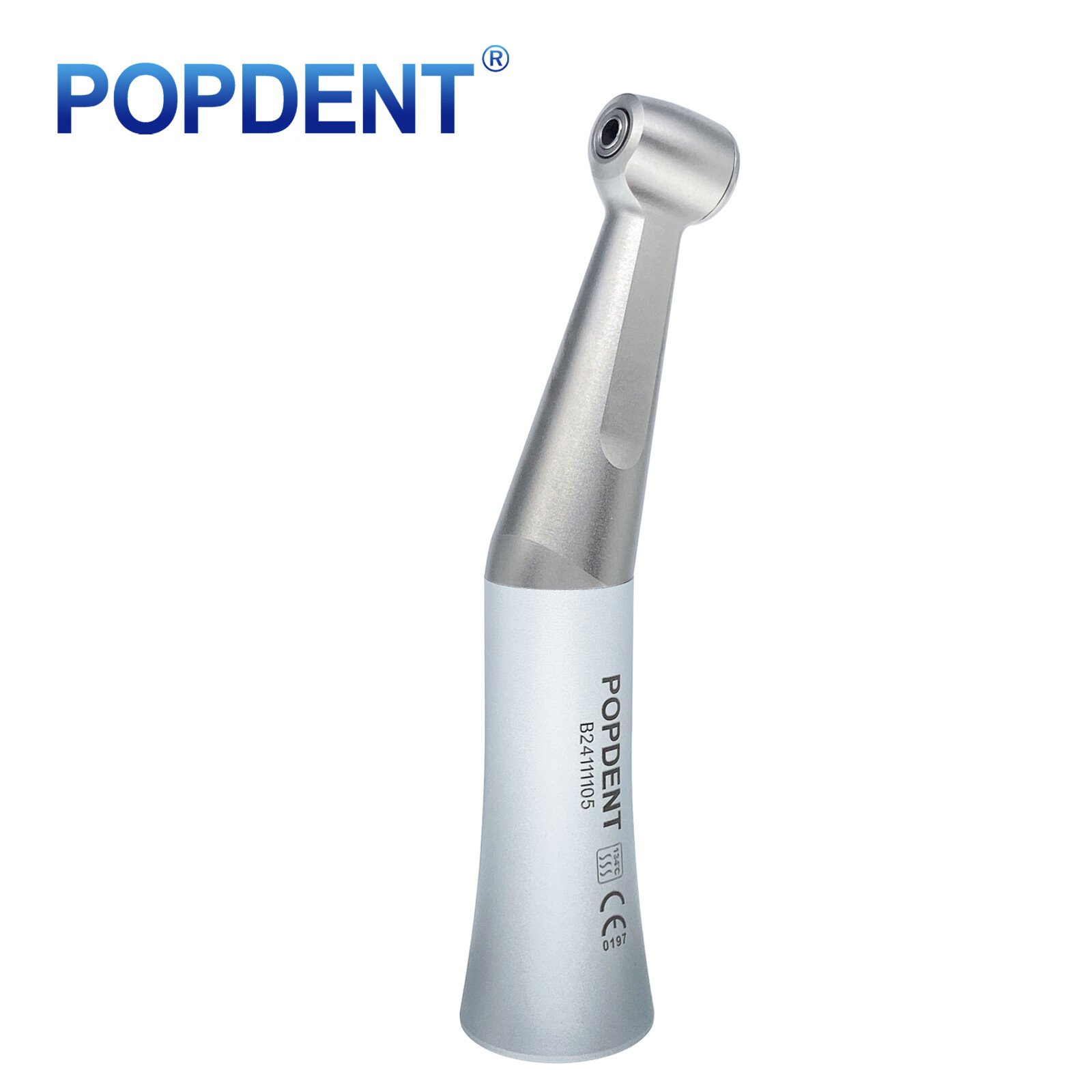 Dental Slow Low Speed Contra Angle Handpiece E-Type Push Button Head 1:1 POPDENT