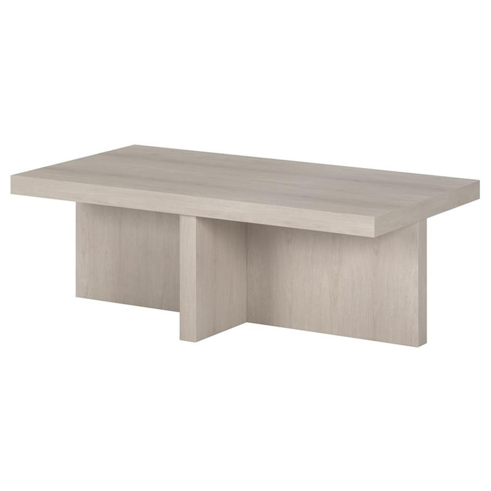 Henn&Hart 44" Alder White MDF Coffee Table