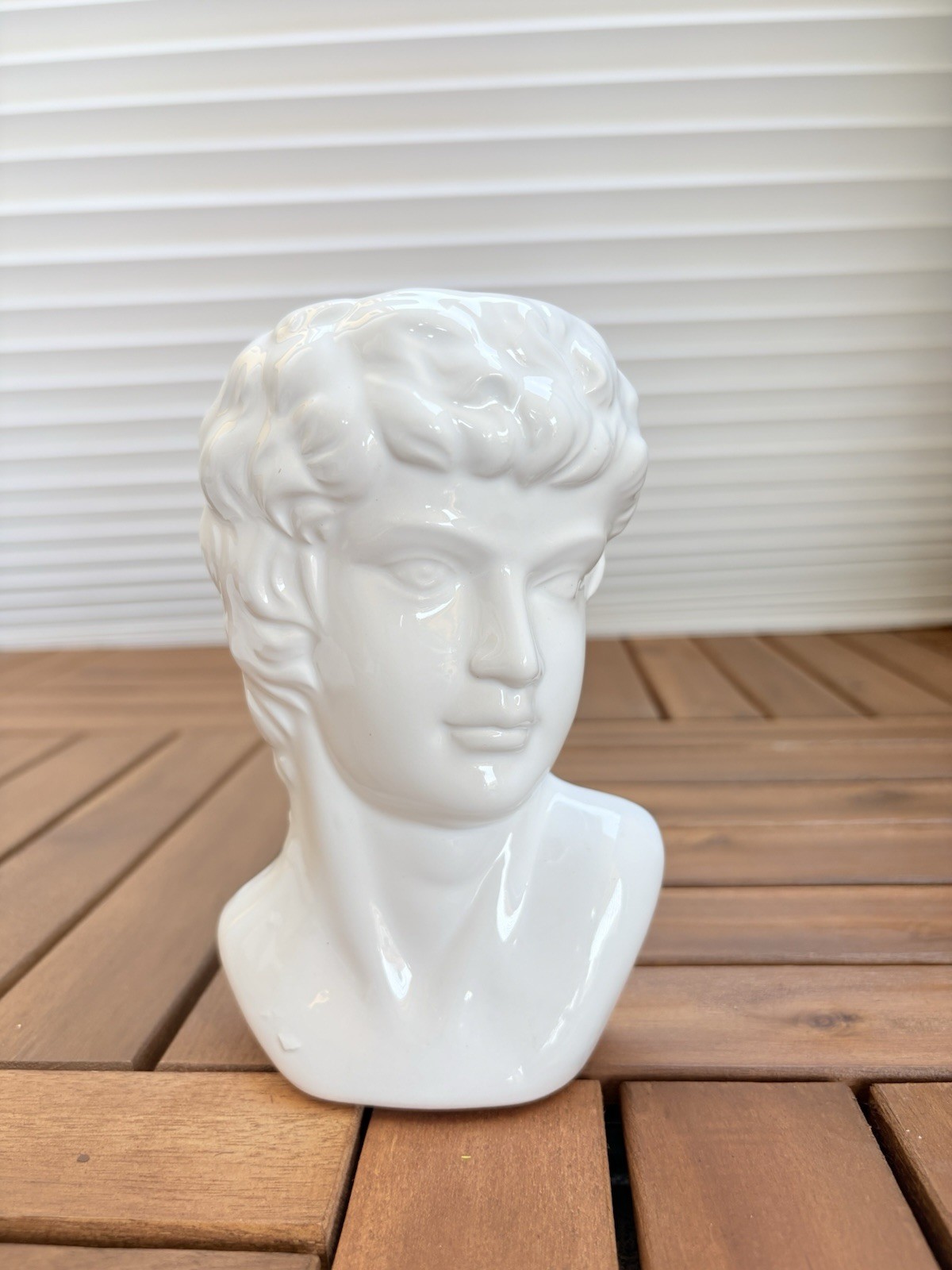 Roman Bust Wall Pocket Planter Pottery Wall Gallery
