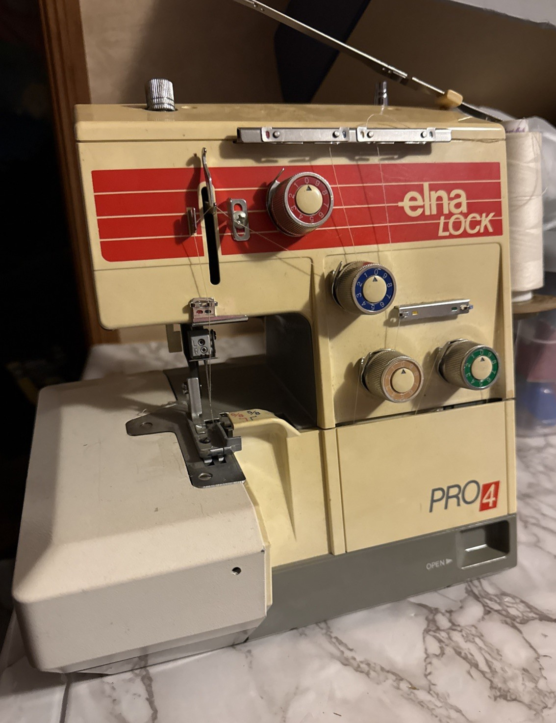 Elna Lock Pro 4 Serger Machine ~ Untested Sold As-Is