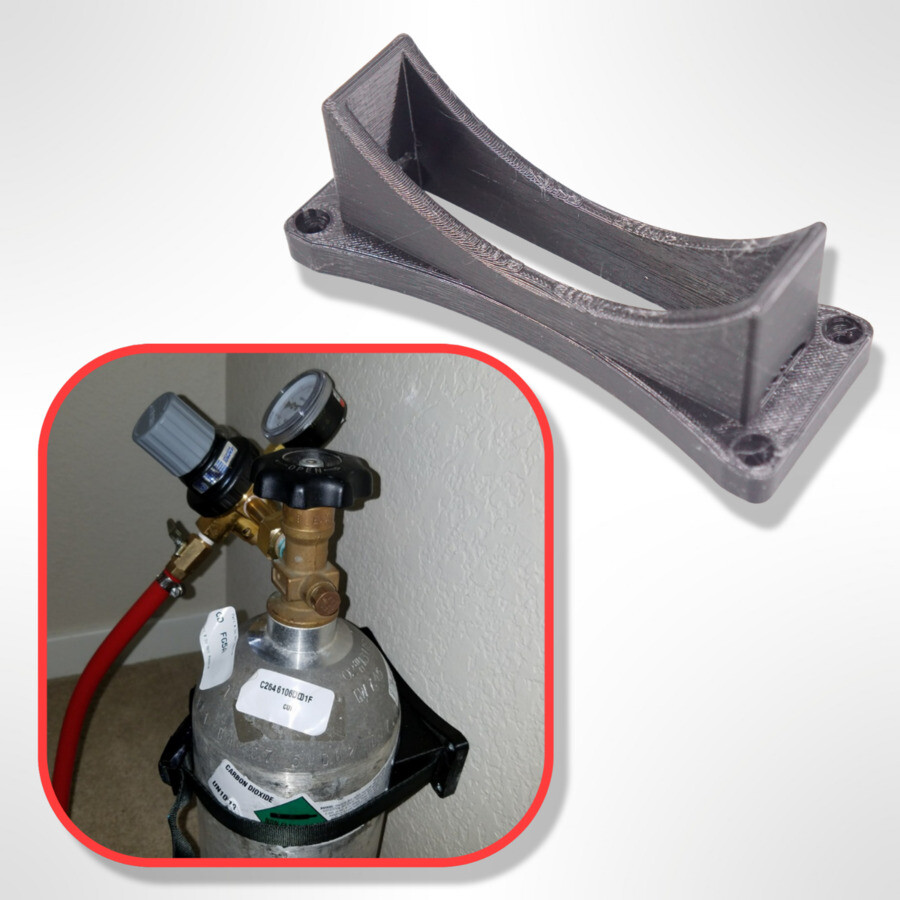 Heavy Duty Bracket Wall Mount for Co2 5LB Tanks