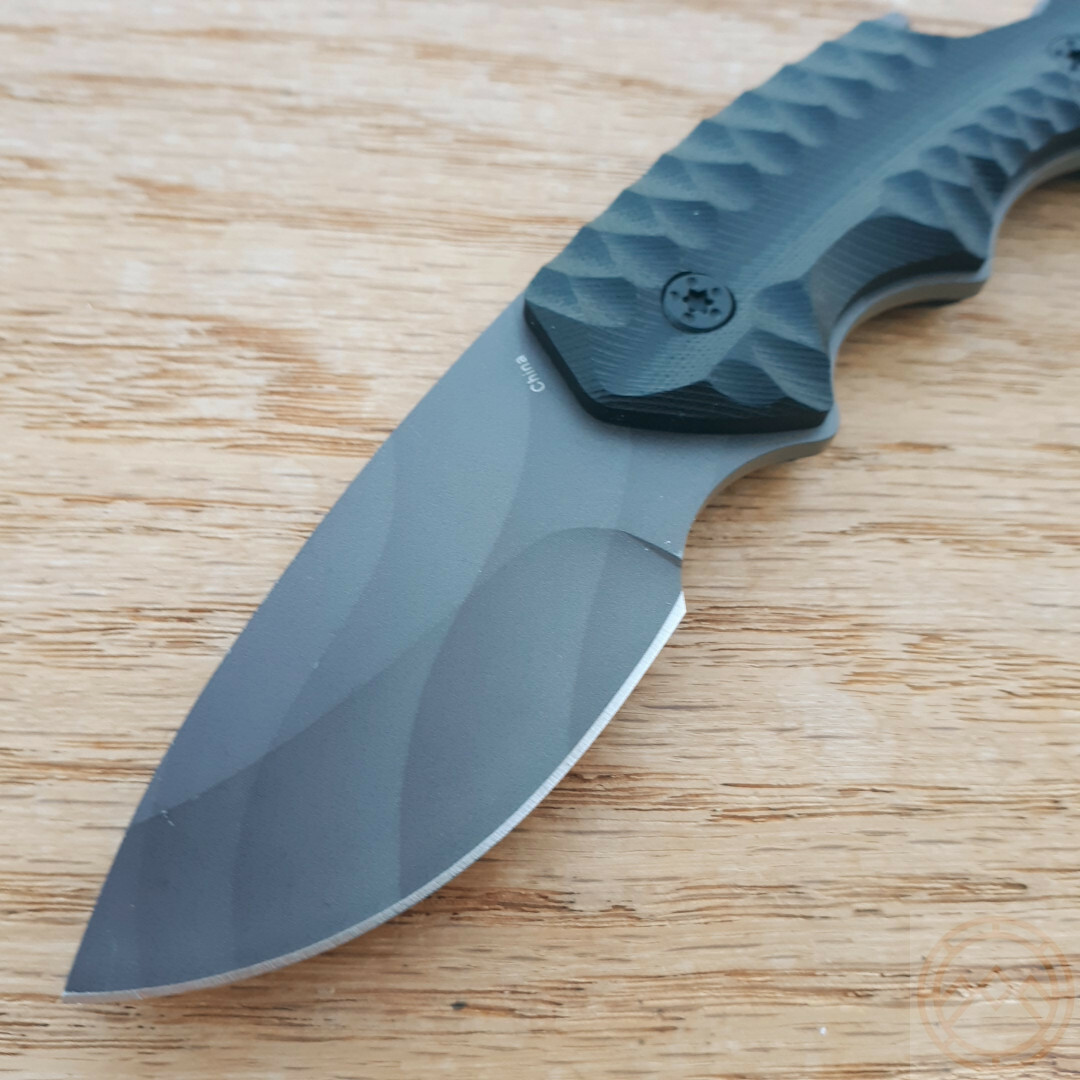 Case TecX Harley Fixed Knife 2.5" Stainless Steel Full Blade Black G10 Handle