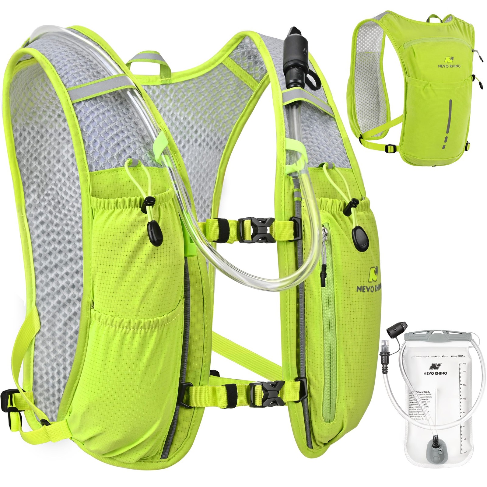 Running Vest, Hydration Vest Pack, Lightweight Hydration Backpack with 1.5L W...