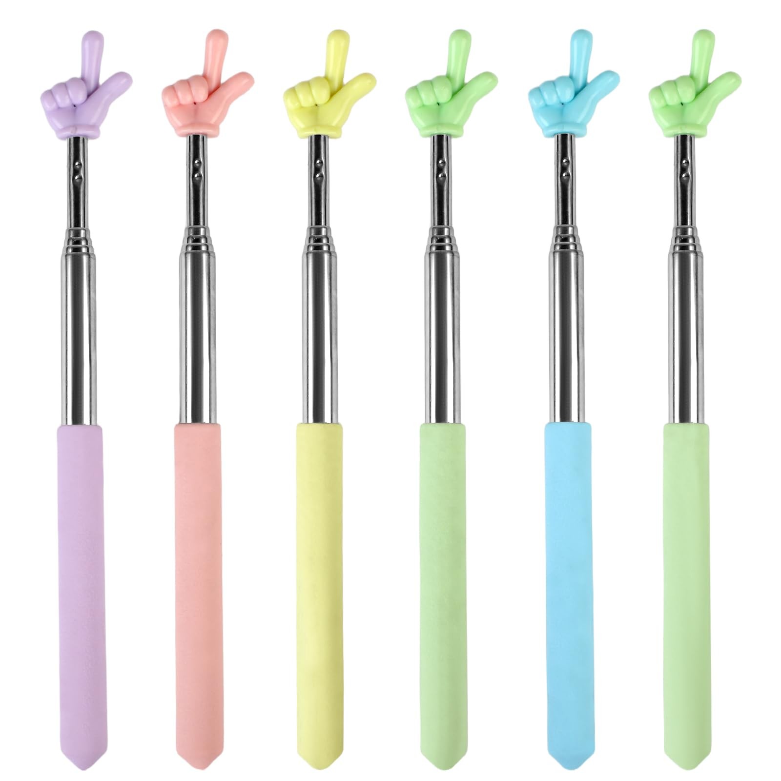 Azureal 6PCS Pointer Finger Stick, Extendable Colorful Stick,...
