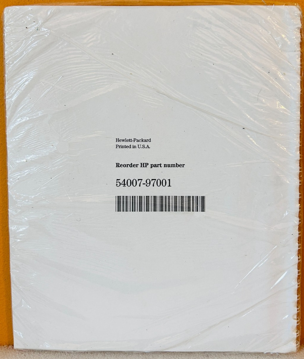 HP 54007-97001 Model 54007A Accessory Kit User's Guide Manual.