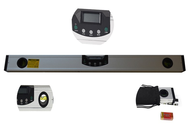 600mm Digital Display Infrared Level Angle Ruler Angle measuring Tool