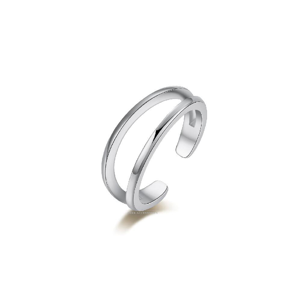 Toe Ring Double Band Adjustable Midi Finger Knuckle Thumb Stacking Ring Band