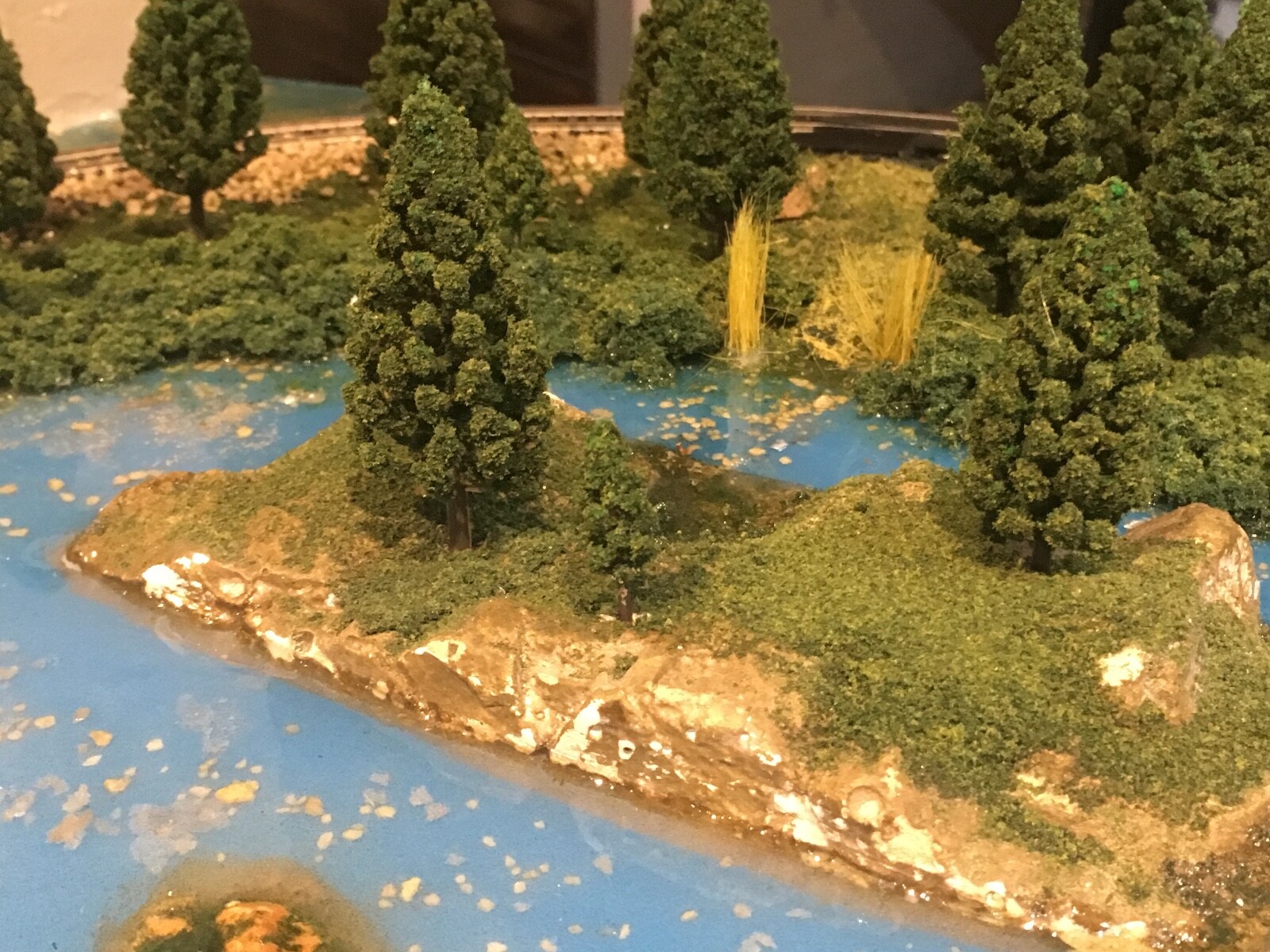 N,HO Scale Layout Scenic Diorama Accessories , 3X Hills w/9 Trees ,New