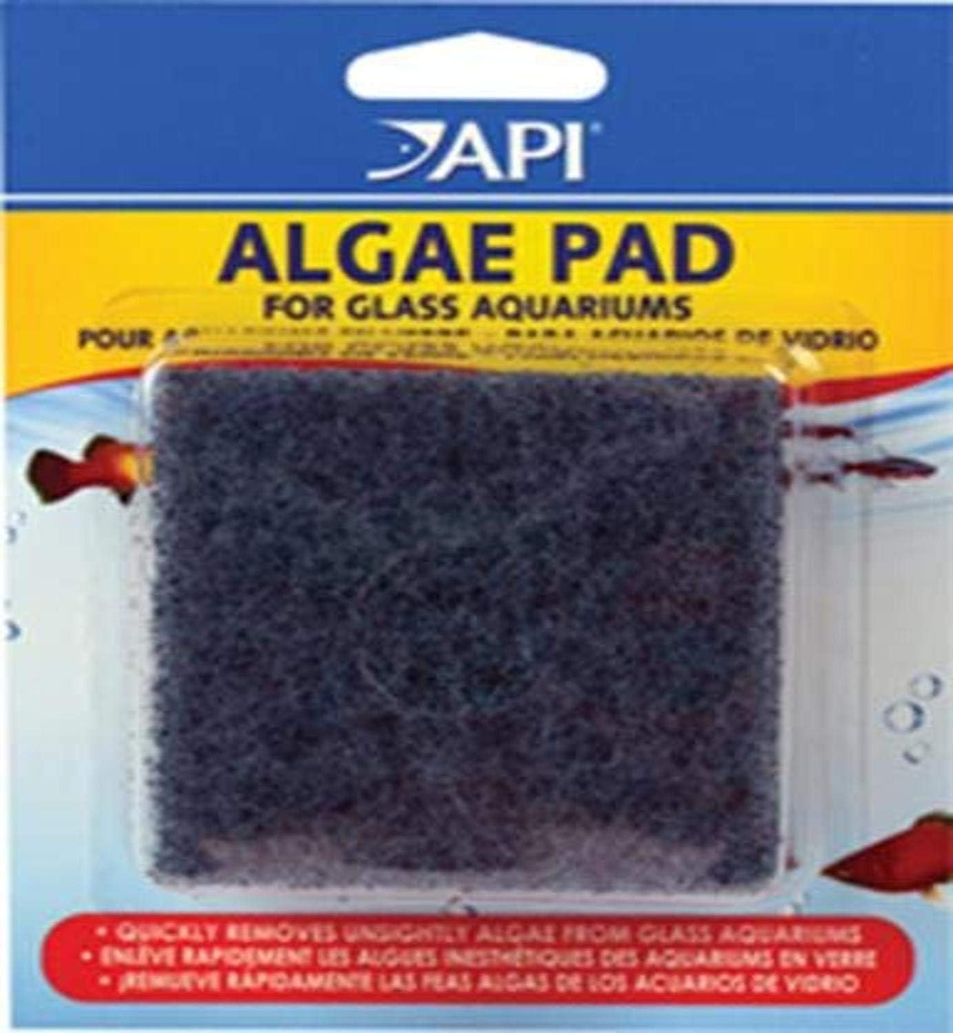 API Aquarium Algae Scrubber Pad Fish Tank Glass Cleaning Pad