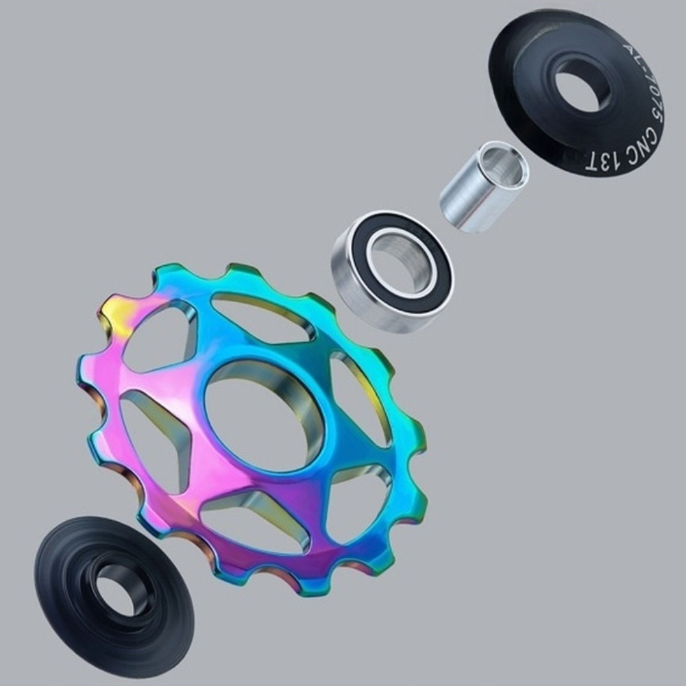 Aluminum Alloy 11T 13T Derailleur Roller Wheel for Mountain and Road Bikes