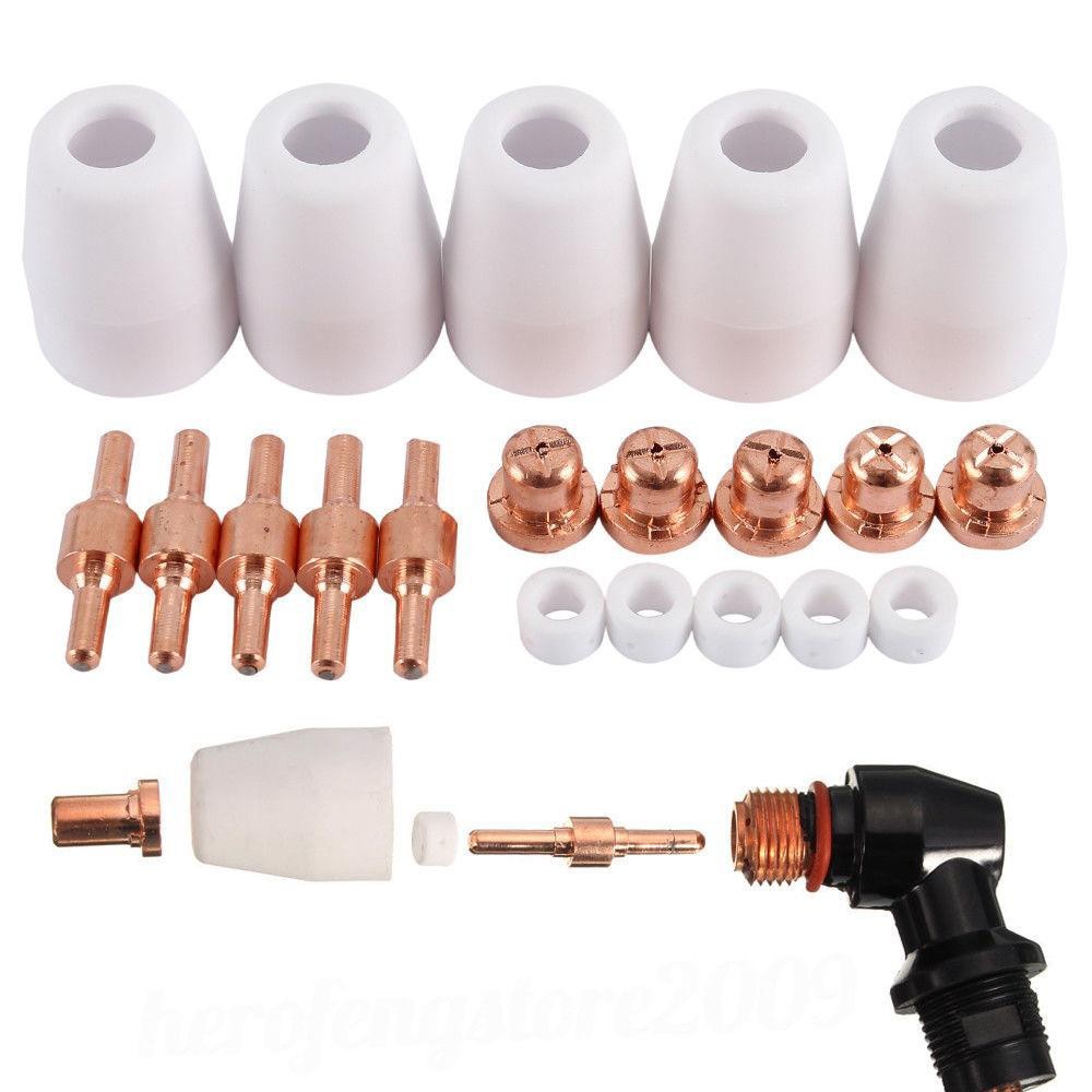 PT31 Plasma Kit Torch Maintenance Copper Electrodes Nozzle Replacement