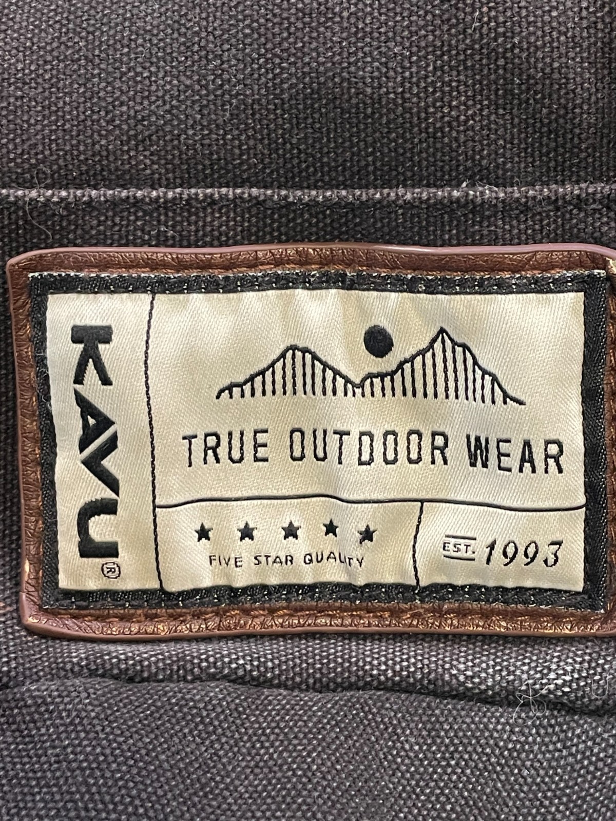 Kavu Canvas Hiking Backpack Black