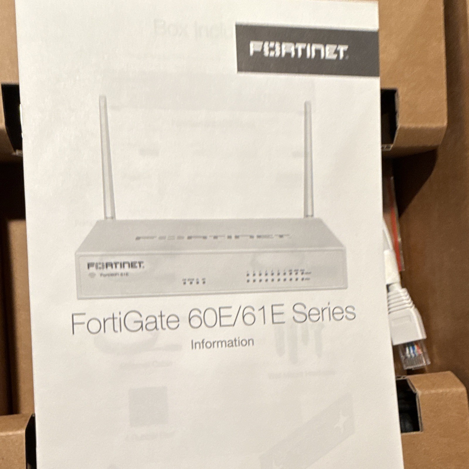 NEW Fortinet FortiGate 60E FG-60E Network Security Firewall Sealed Registrable