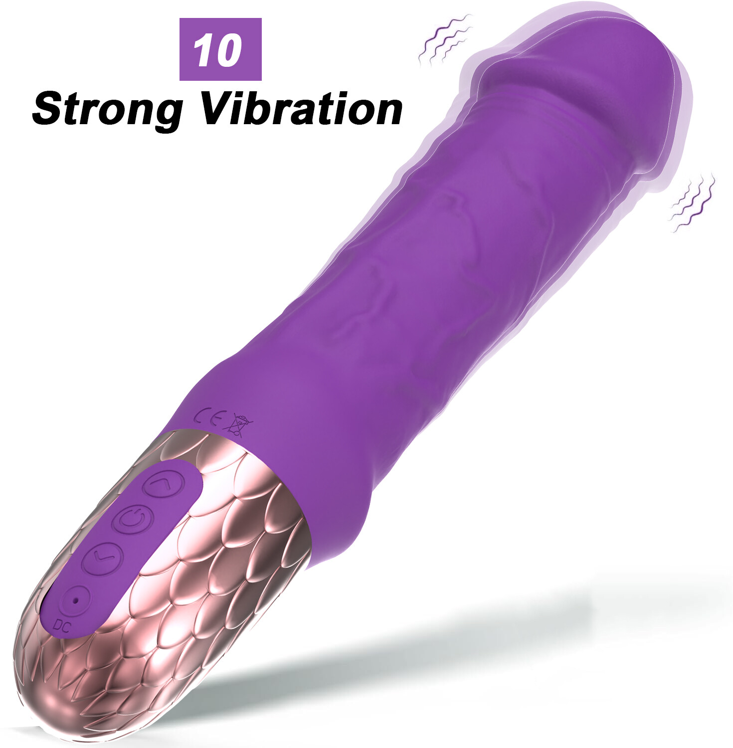 Big Huge Multispeed-Realistic-Anal-Vibrator-G-Spot-Dildo-Women-Men-Adult-Sex-Toy