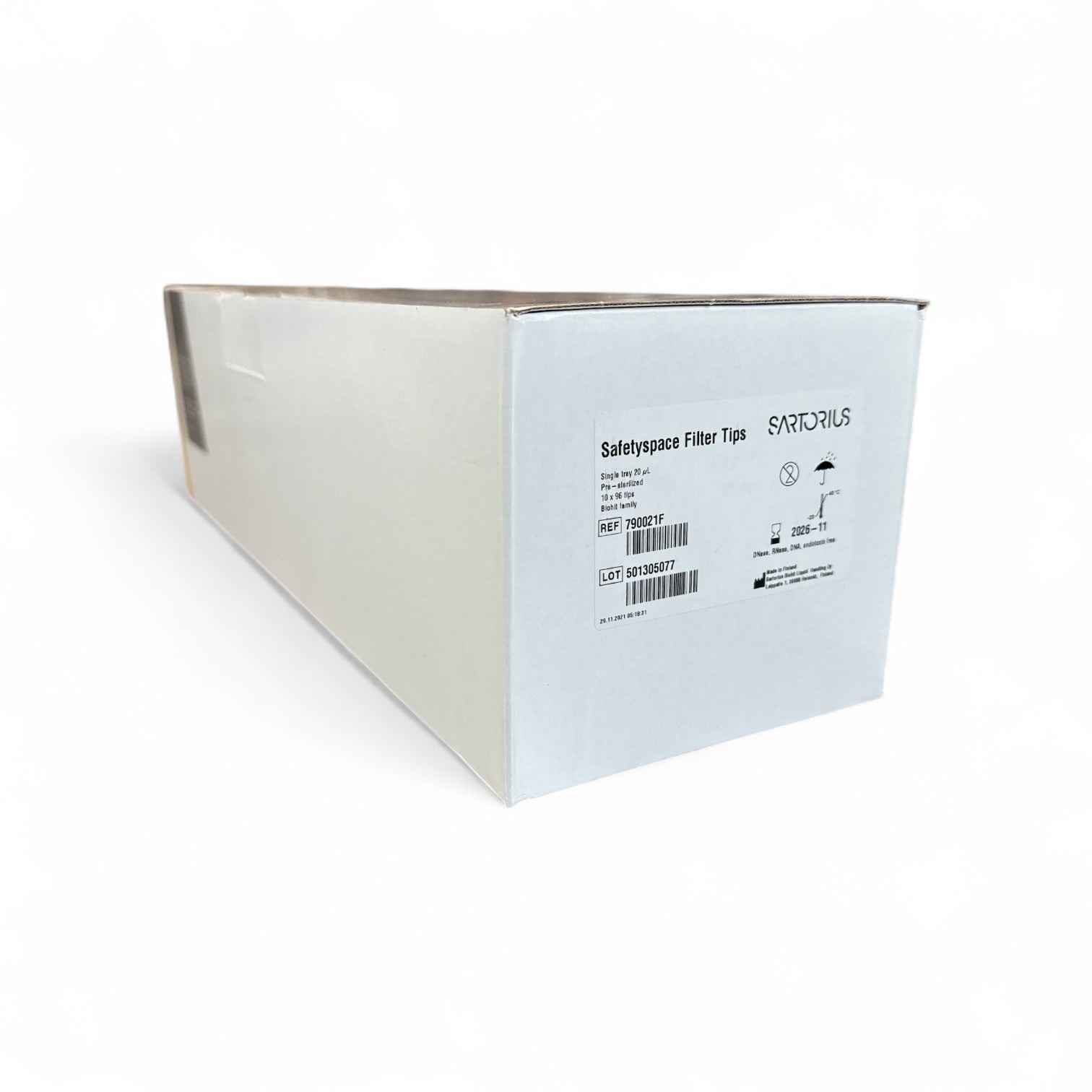 Sartorius Safetyspace 790027F 20 μL Filter Pipette Tips