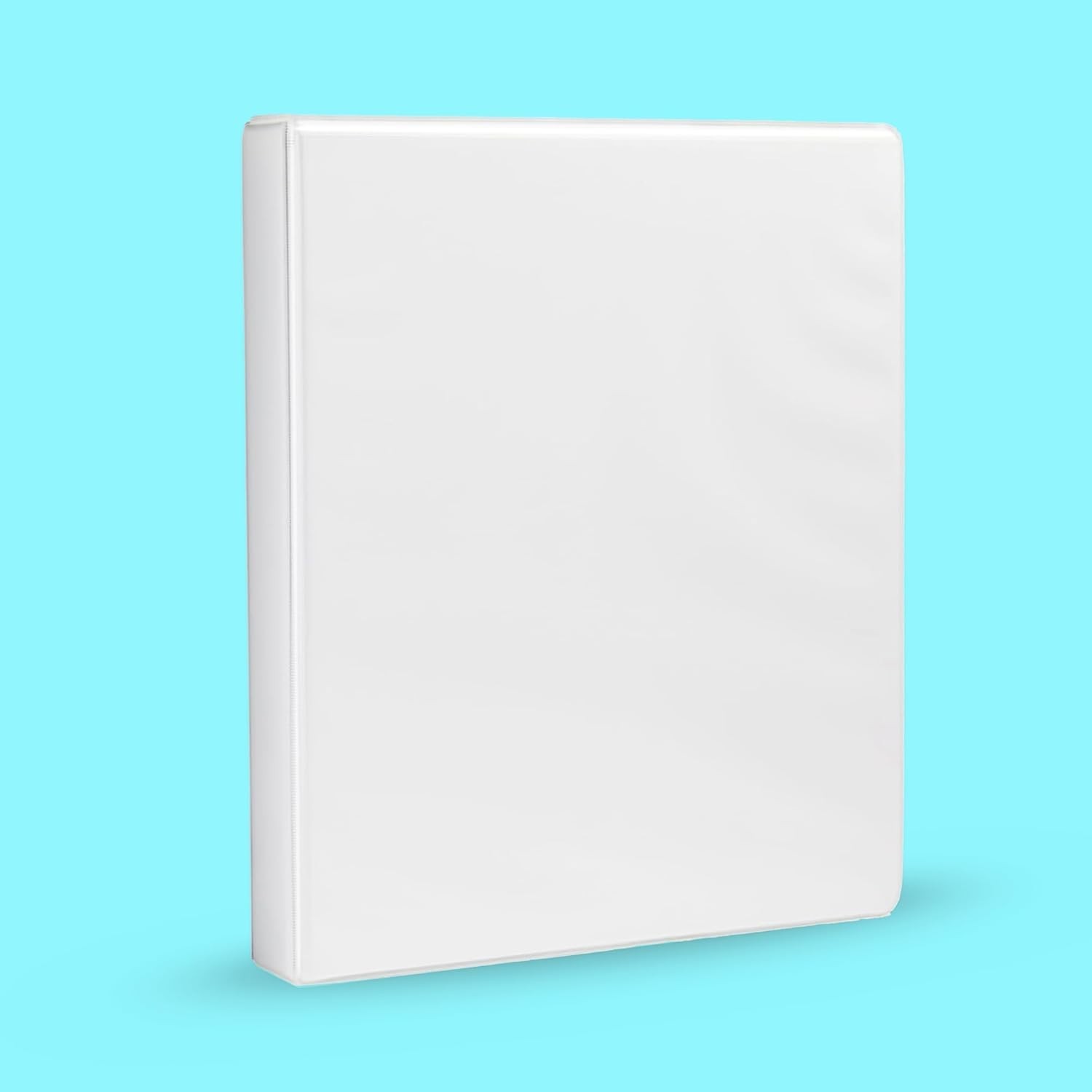 Amazon Basics 3-Ring Binder, 1-Inch, Customizable, with Pockets 1-Pack, White