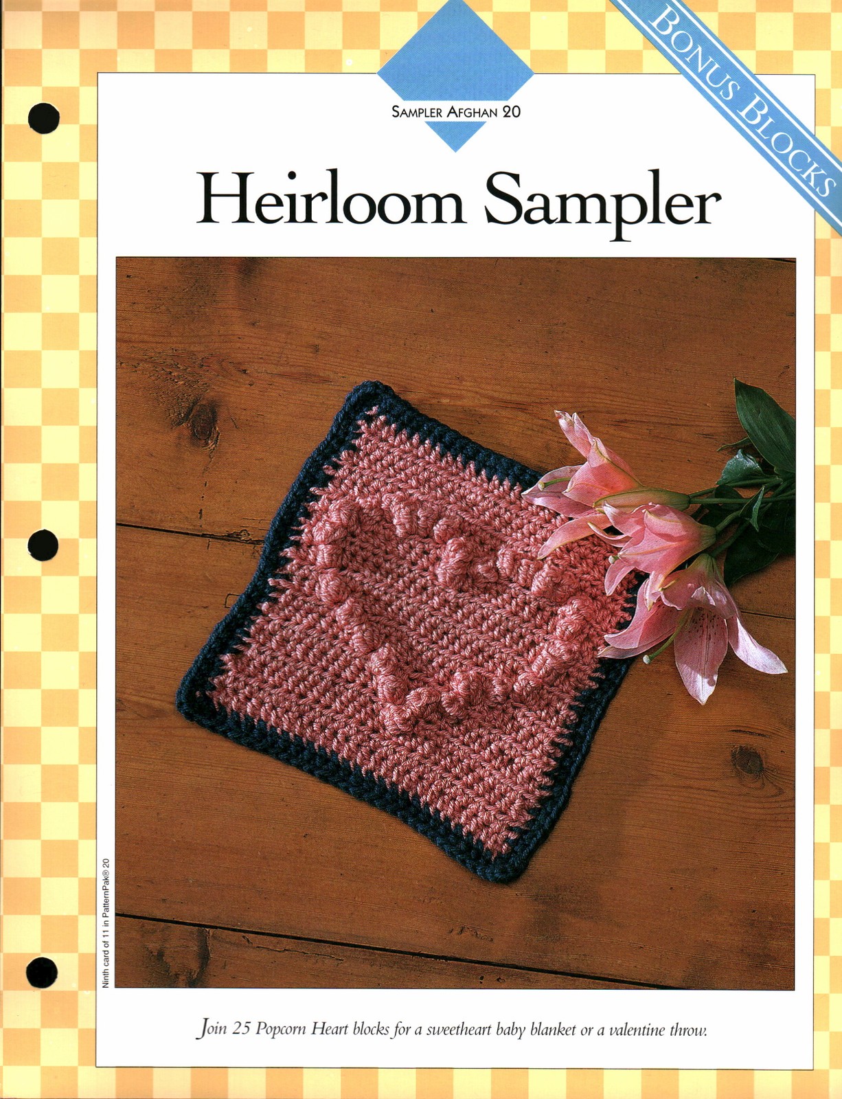 Heirloom Sampler 20 - Sampler Afghan 20 | Vanna Crochet Faves 85200-I