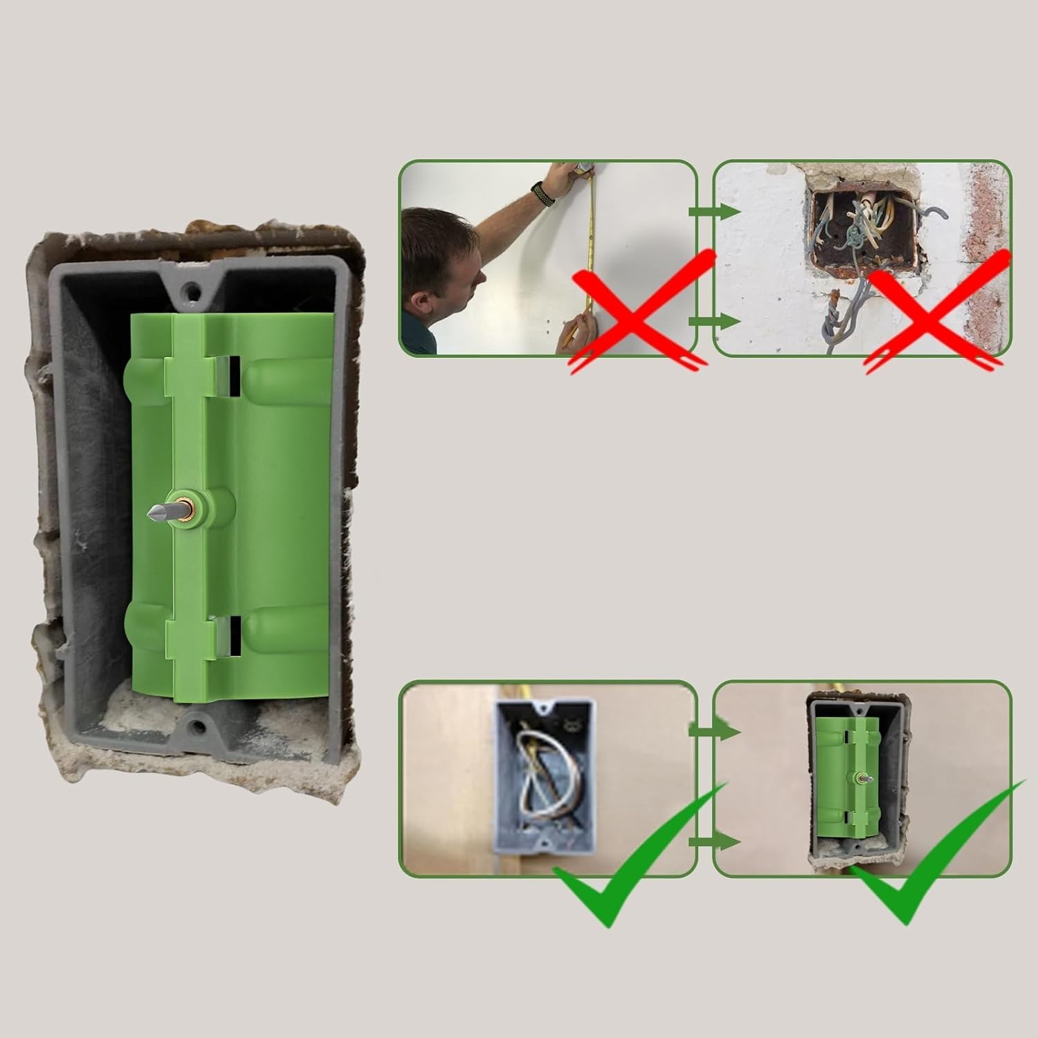 5 Pcs Outlet Marker for Drywall Installation Drywall Marking Tool for Electrical