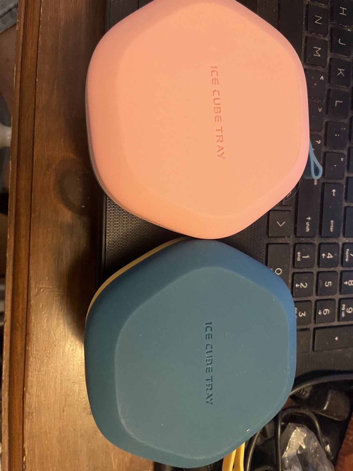 Lot Of 2: Hubee Food Safe Silicone Beehive Ice Tray Set Of 2 Navy + Pink FreeShi