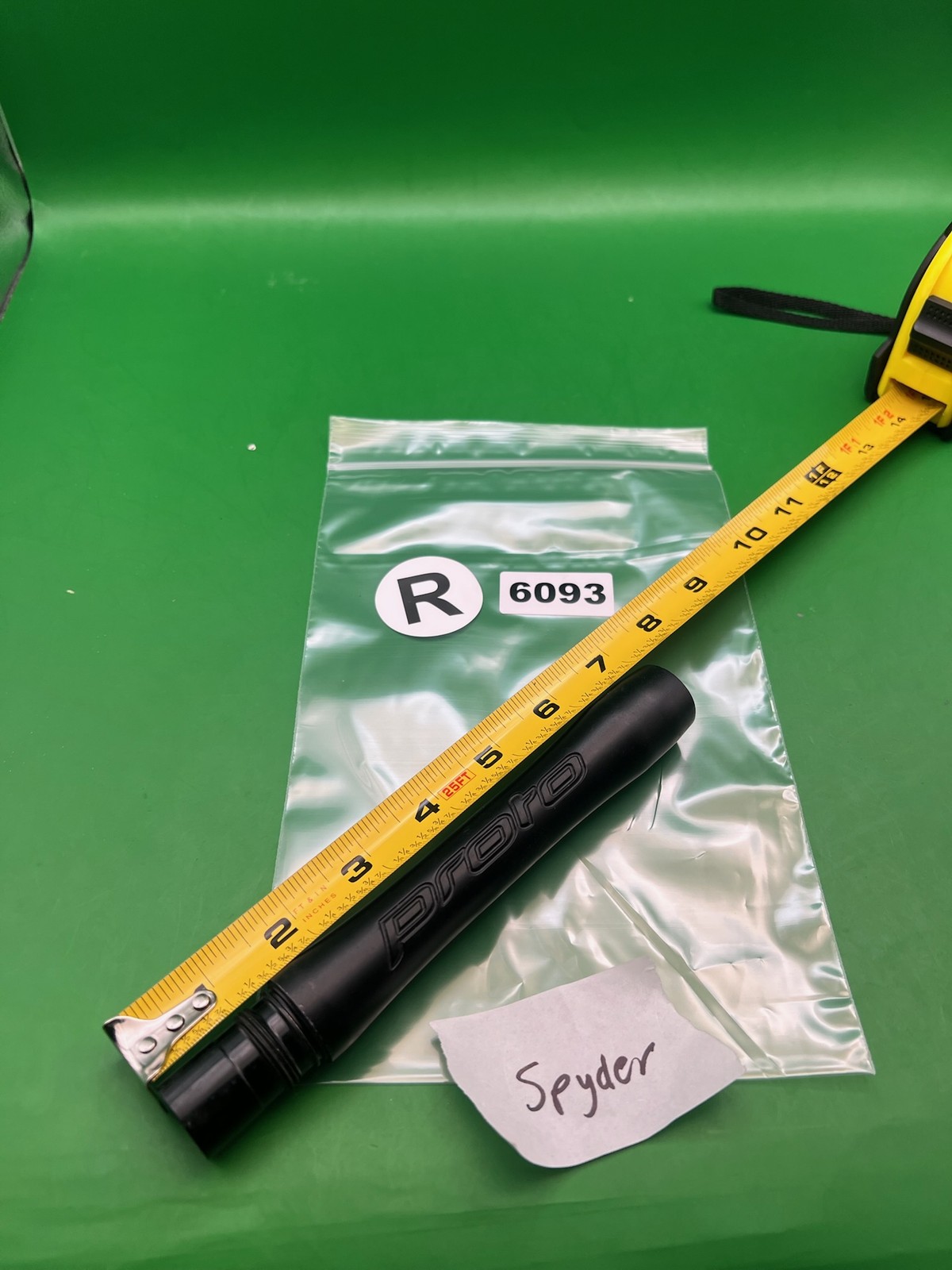 Proto Paintball Barrel Back Spyder Thread 8" Black
