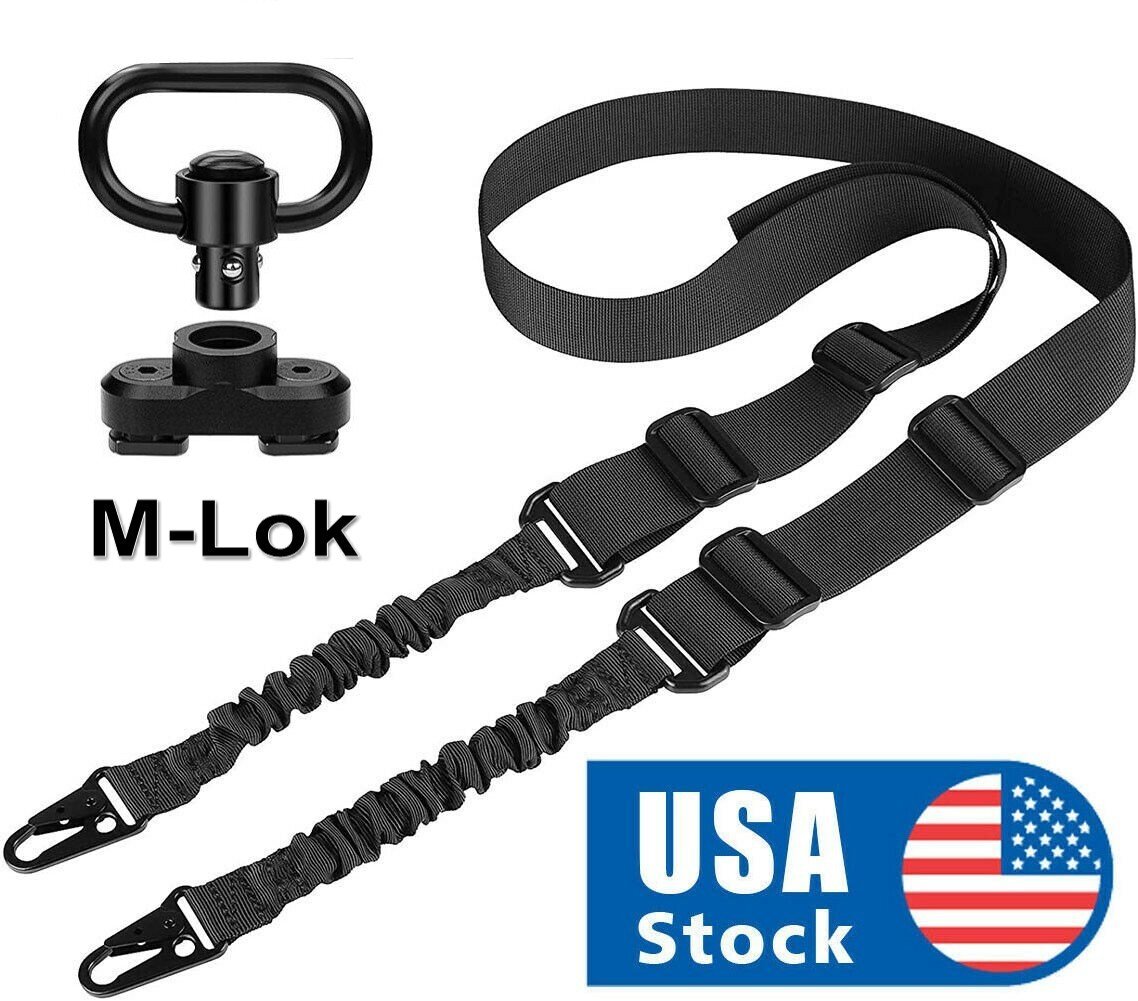 Tactical 2 Point Rifle Gun Sling Strap Adjustable Hunting Shotgun Belts Outdoor