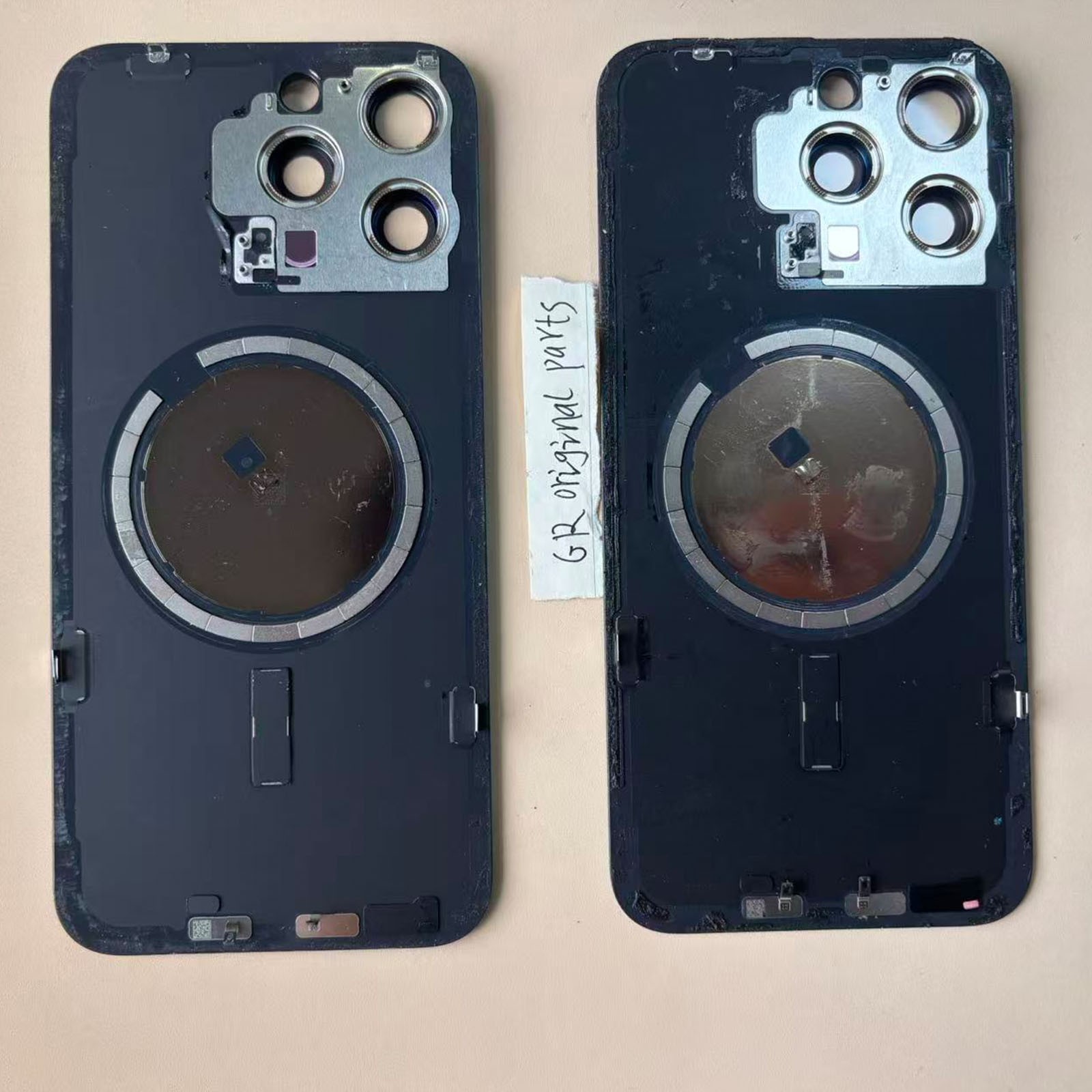 Original OEM iPhone 15 Pro Max Back Glass Replacement Blue Grade A Pulled