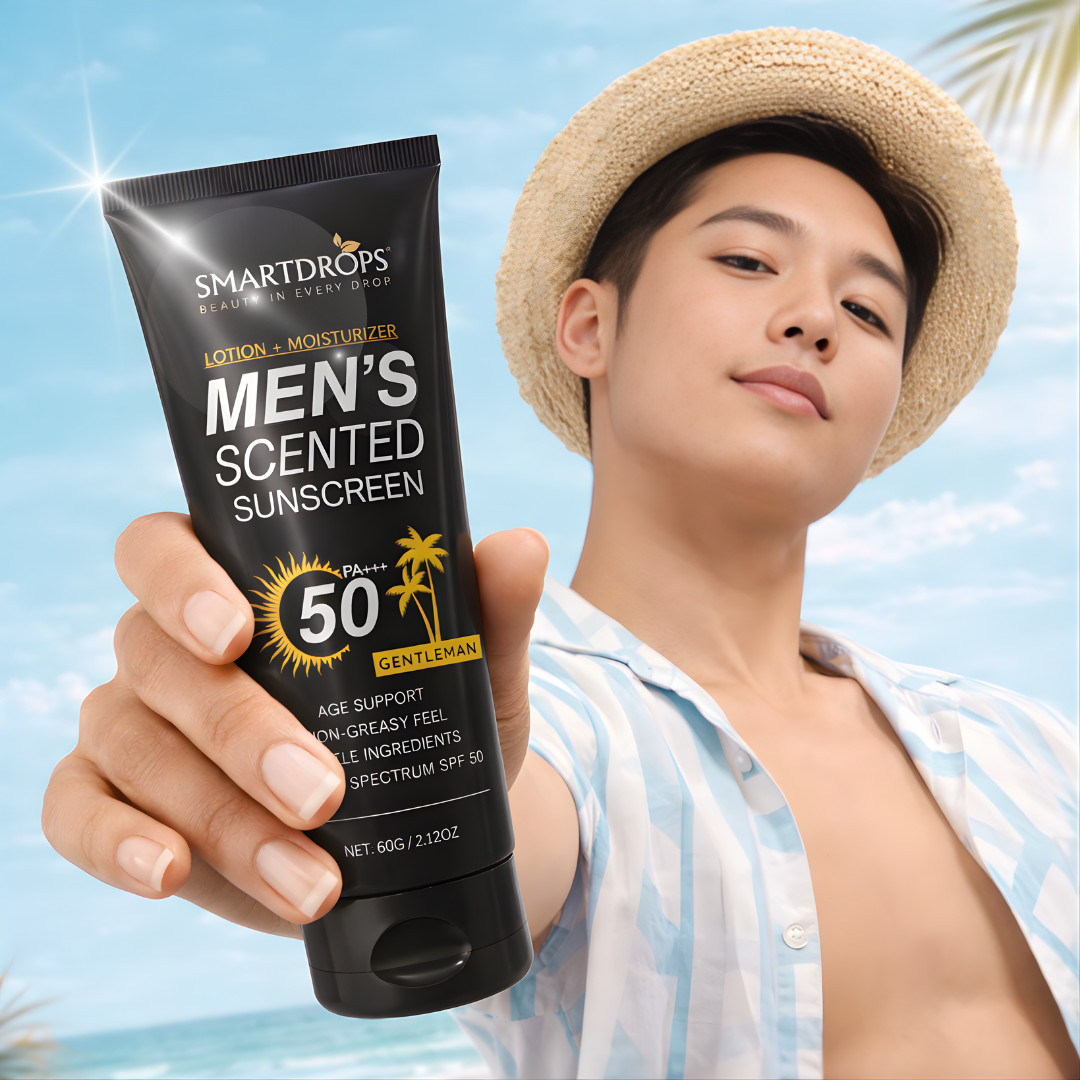 Sunscreen Lotion for Men SPF 50 PA+++ Light Texture Fast Absorption - Pack 2