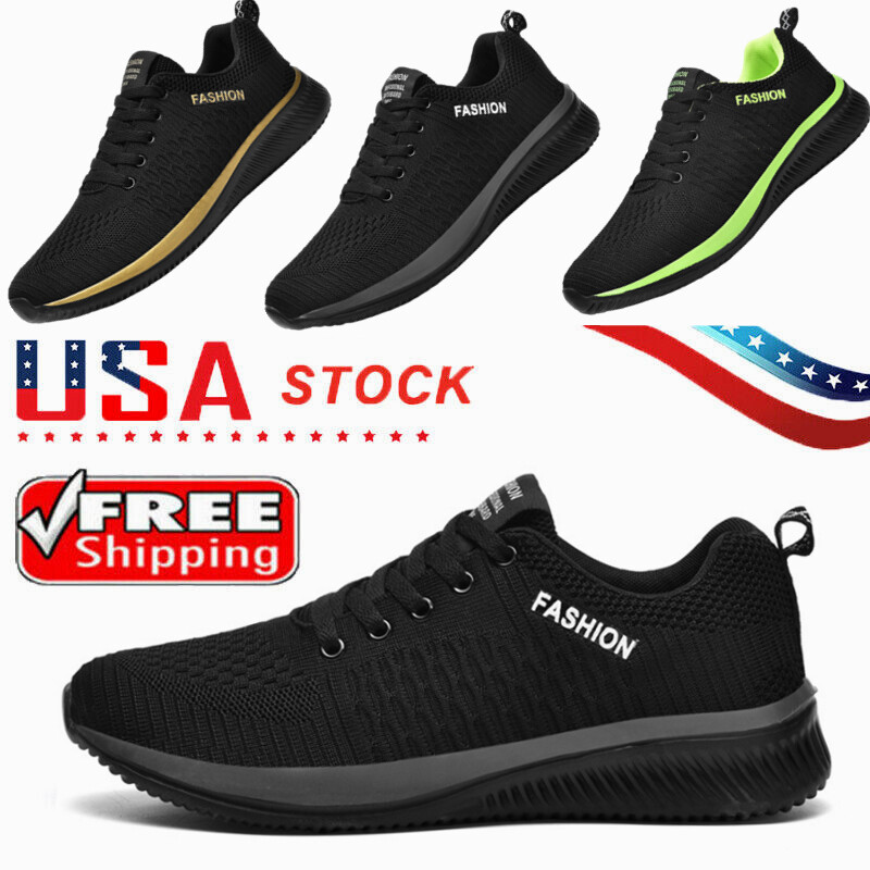 Casual Men's Slip on Shoes Athletic Running Outdoor Gym Sneakers Tennis Walking