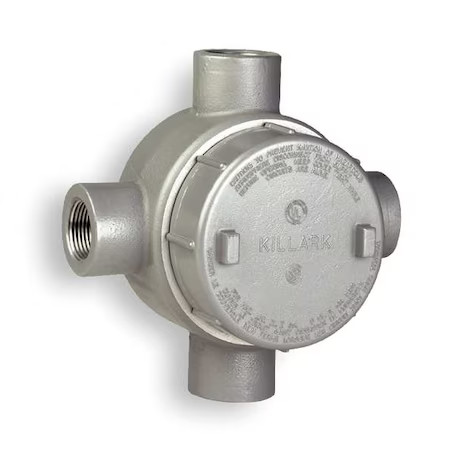 Hubbell Killark Gecxt-2 Conduit Outlet Body, Aluminum, X