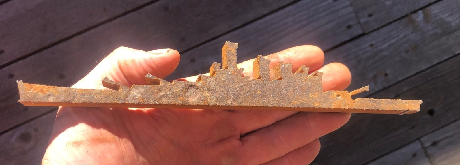 US NAVY ARTIFACT WWII STEEL RELIC HULL OF WW2 BATTLESHIP USS NORTH CAROLINA!!