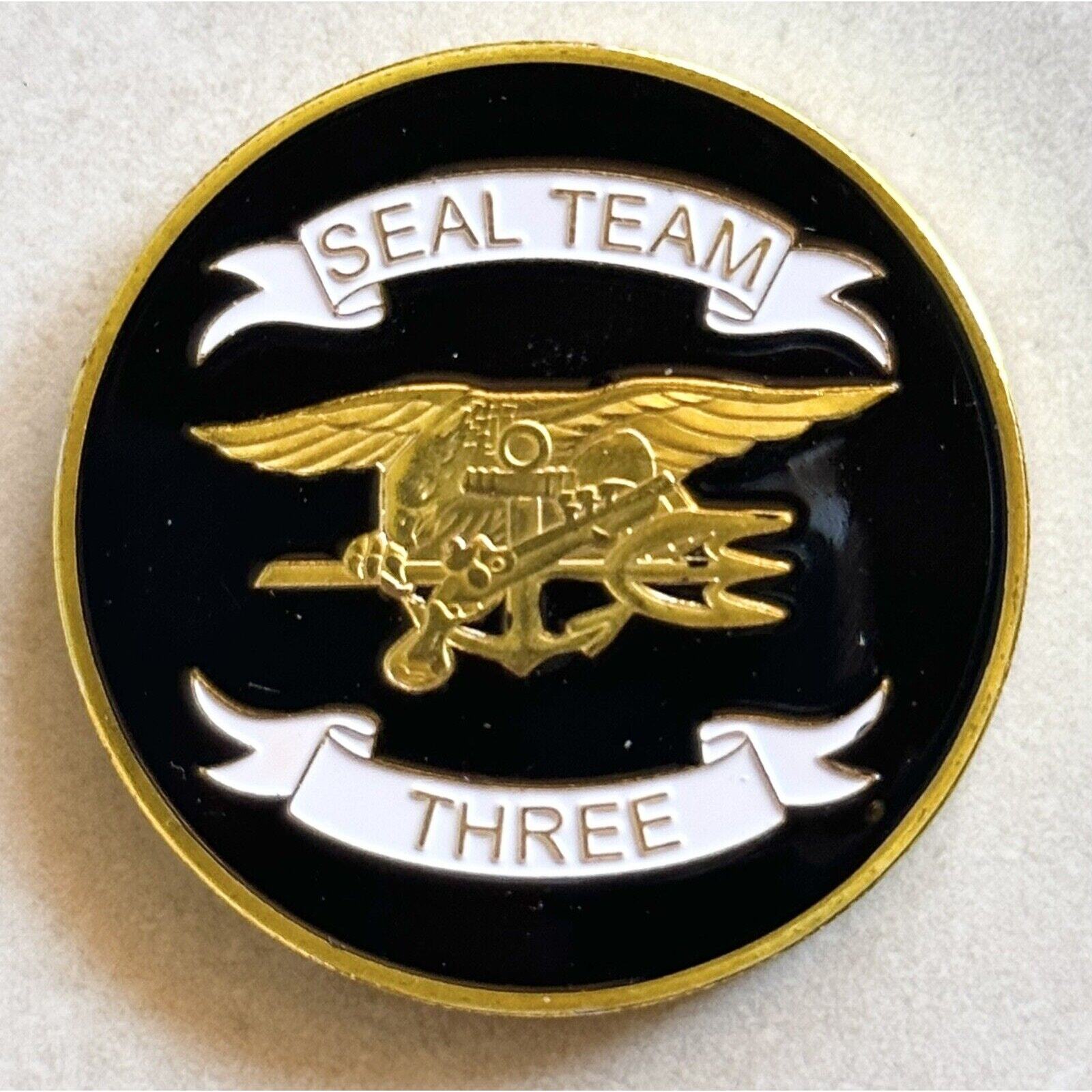 US NAVY SEAL TEAM THREE Challenge Coin USA