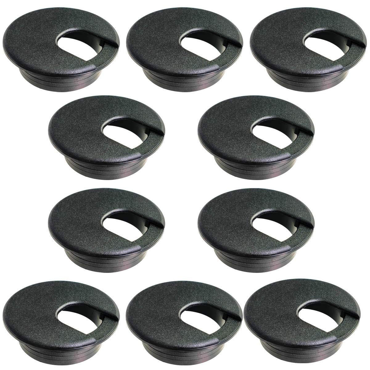 Desk Grommet Desk Hole Covers 2 Inch Black Plastic Grommets Table Grommet Cap
