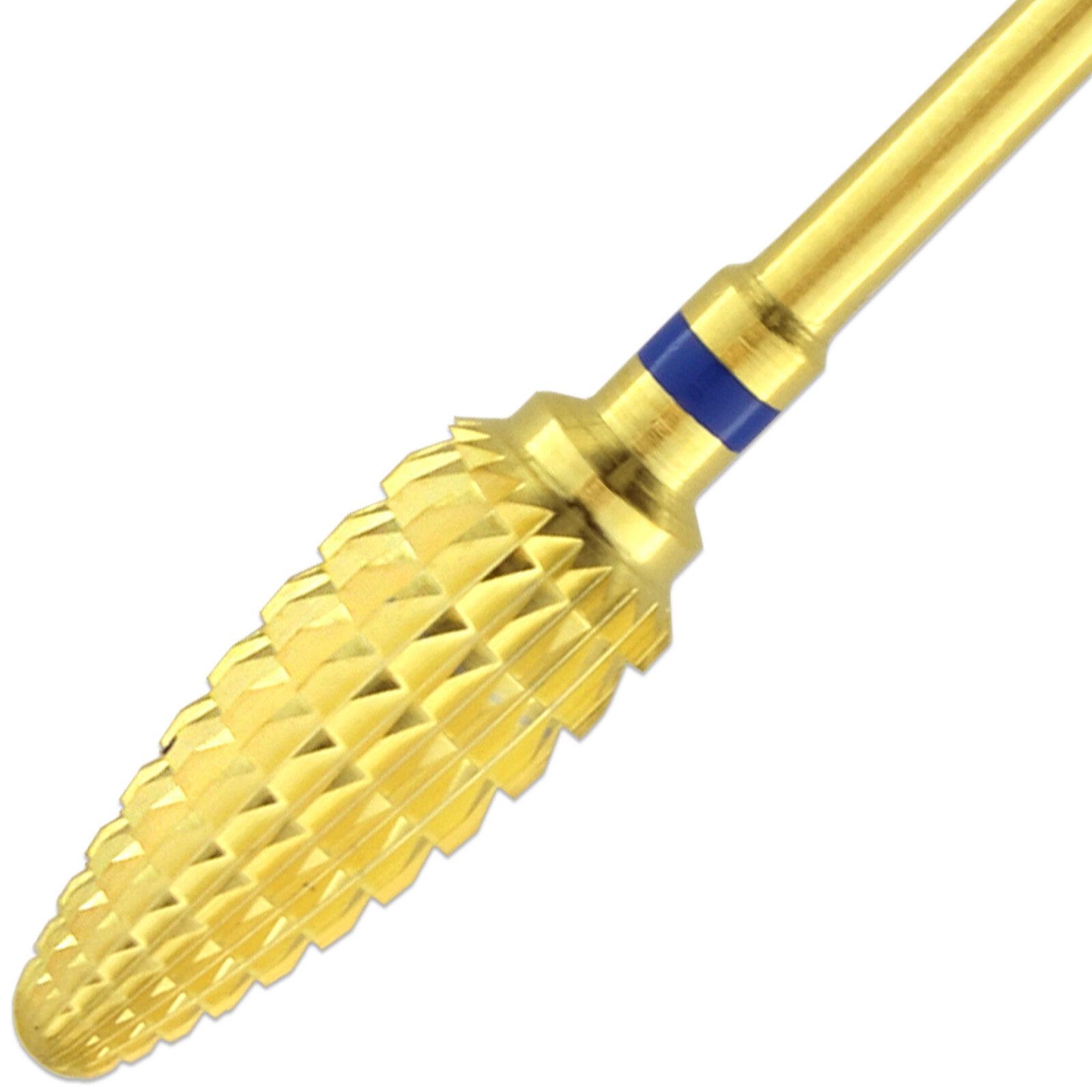 Professional Gold Large Cone Safety Nail Carbide Drill Bit Medium Grit
