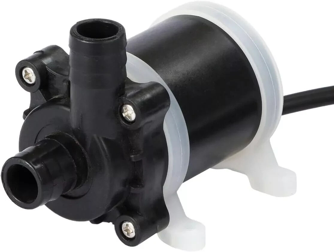 12V Small Water Pump, 1/2 inch 12 Volts Outlet-0.5in/15mm, Inlet-0.5in/15mm