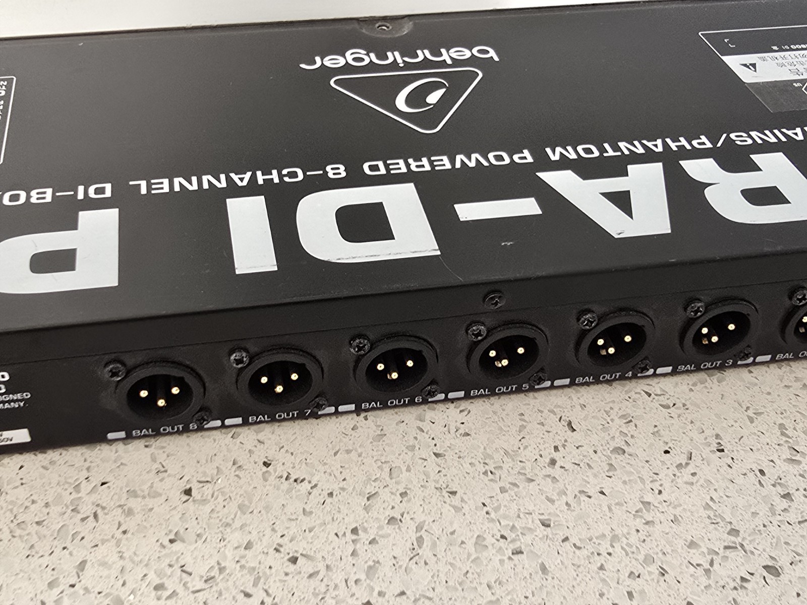 Behringer Ultra-DI Pro DI800 Phantom Powered 8 Channel Direct DI-Box Untested