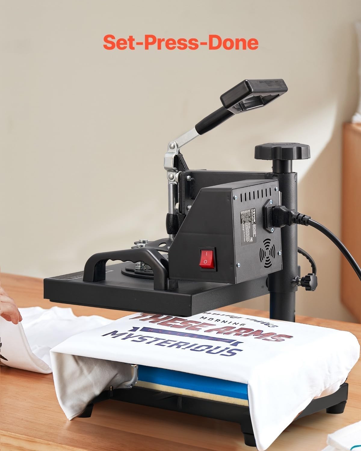 Professional 12x10in Heat Press with Digital Controls - Perfect for DIY Projects