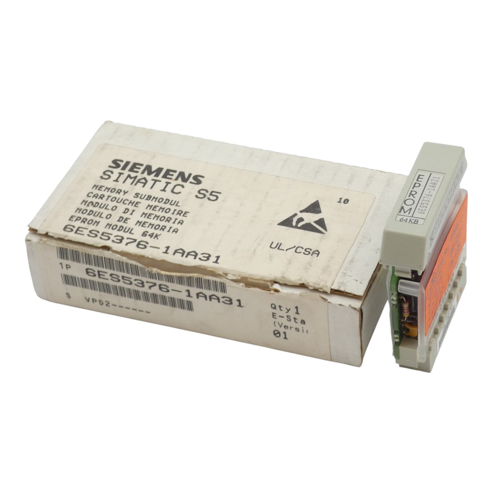 Siemens SIMATIC S5 6ES5376-1AA31 E-Stand: 01 Memory Module -Unused/Original Packaging-