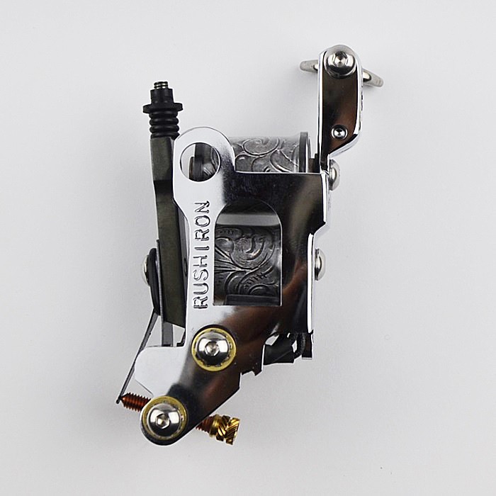 PANTHER Reverse Point Tattoo Machine RUSH IRON Chrome Coil Long Stroke Low Damag