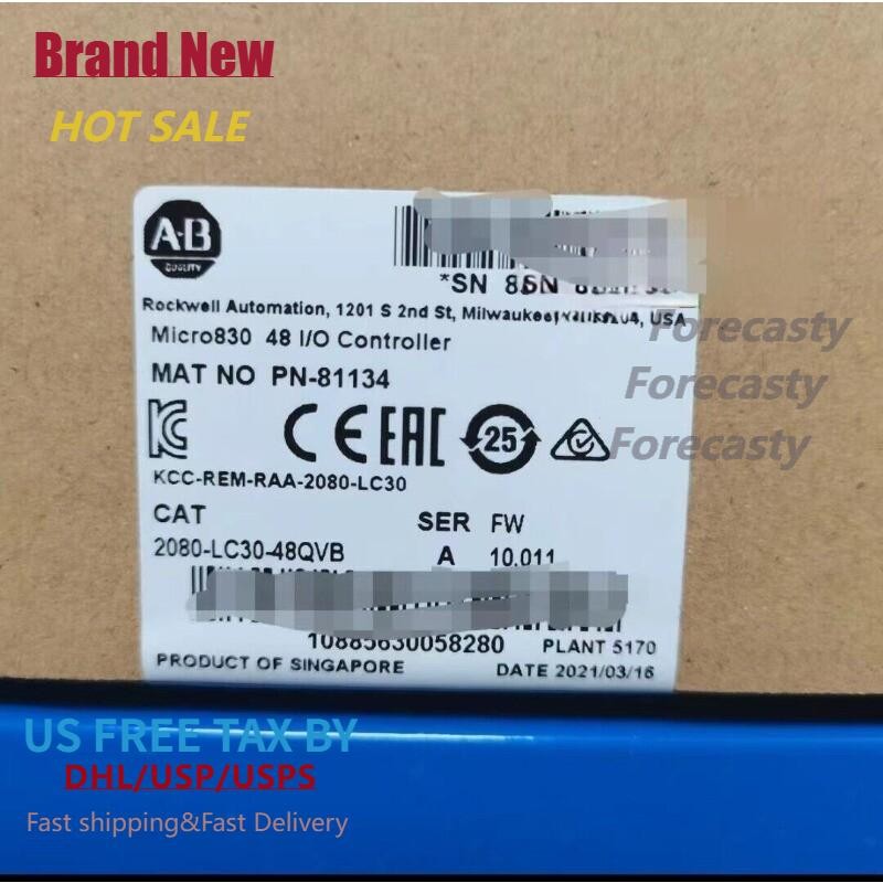 2080-LC30-48QVB AB Micro830 48 I/O  Controller   US Free Tax