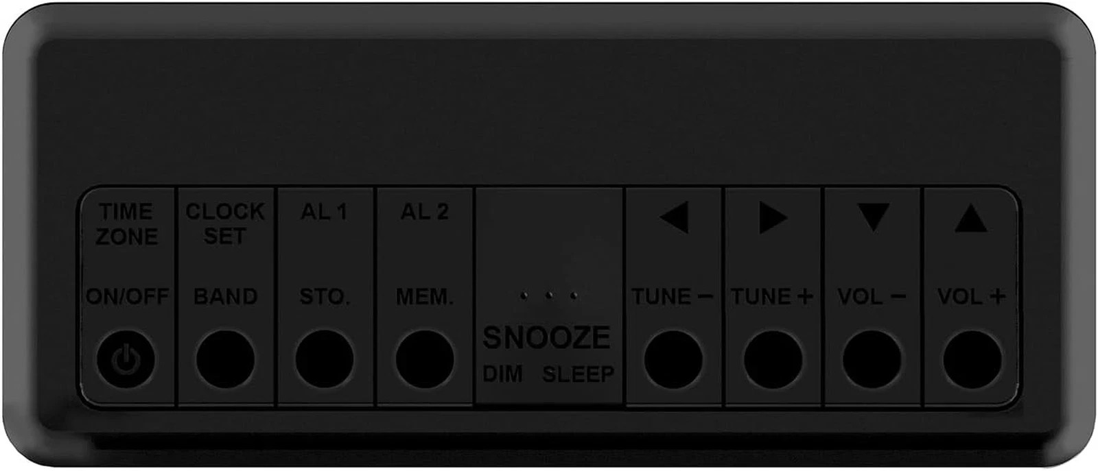 CK2023AM/FM Dual Alarm Clock Radio with 0.6" Blue LED Display, 4-Level Dimmer