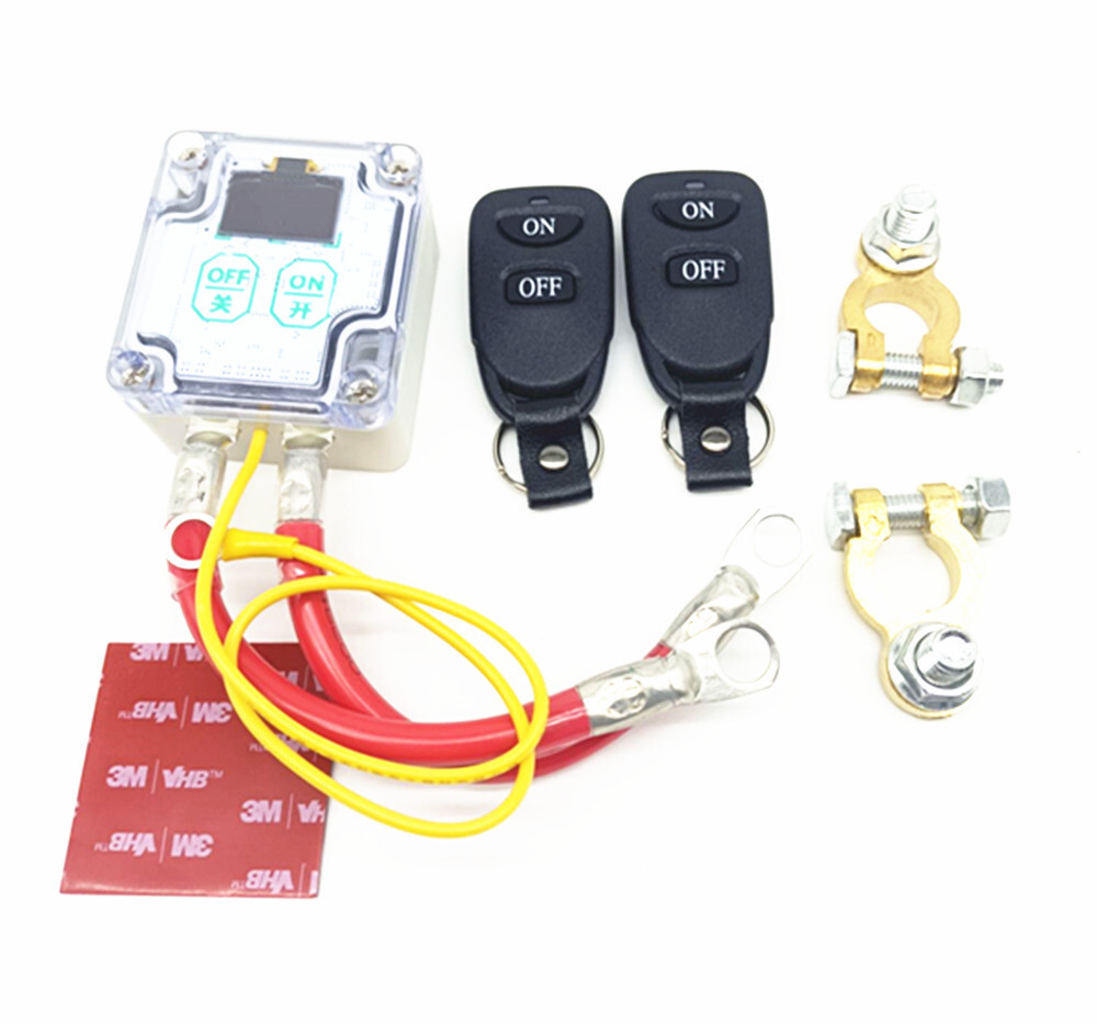 Car Battery Switch Cut Off Disconnect Isolator Master Kill Kit W/Remote Control