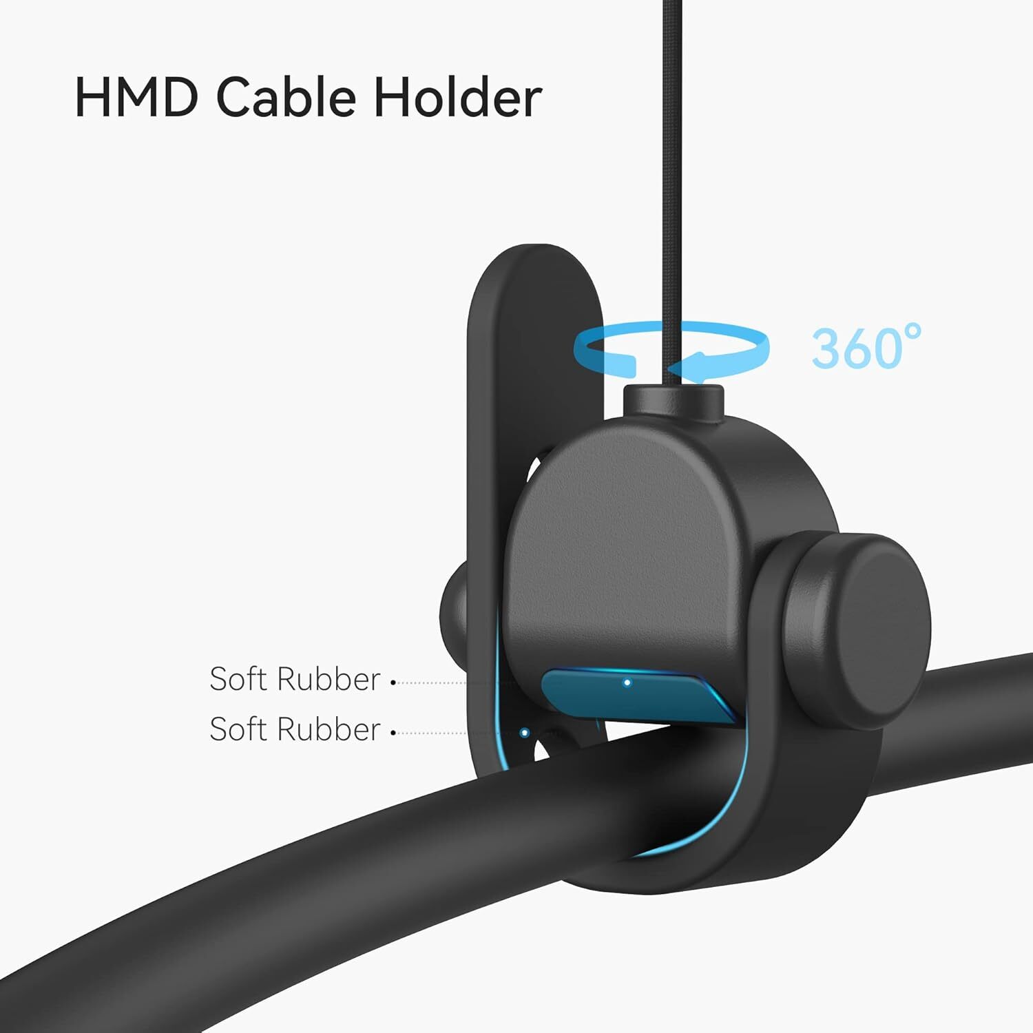 Sistema De Poleas Negro Para Gestion De Cables Compatible Con Quest Psvr2 Pico