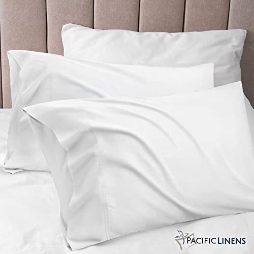 Pacific Linens Pillowcases White 12 Pack T-200 Size
