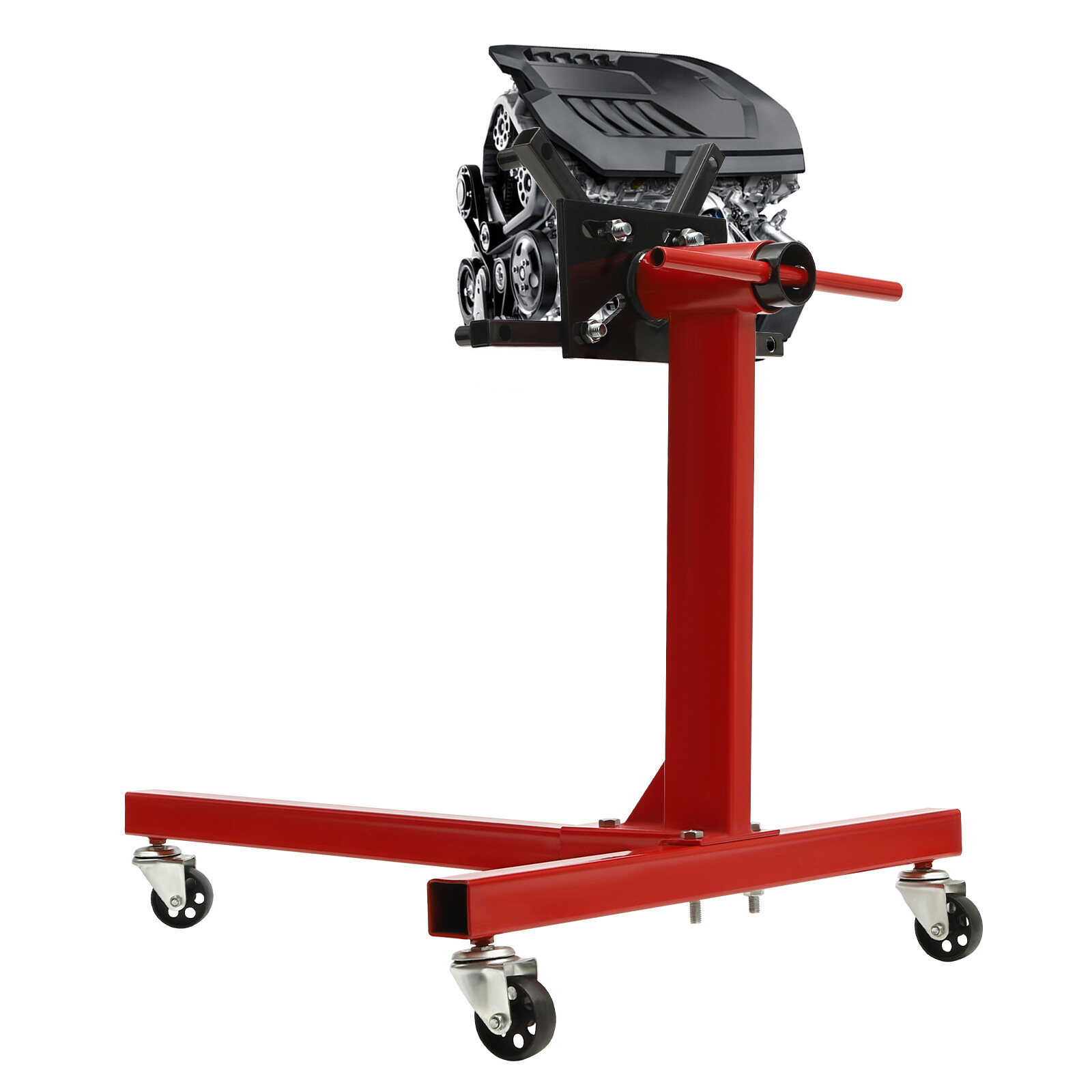 2000 LBS Folding Engine Stand Vehicle Engine Block Stand 360 Degree Head