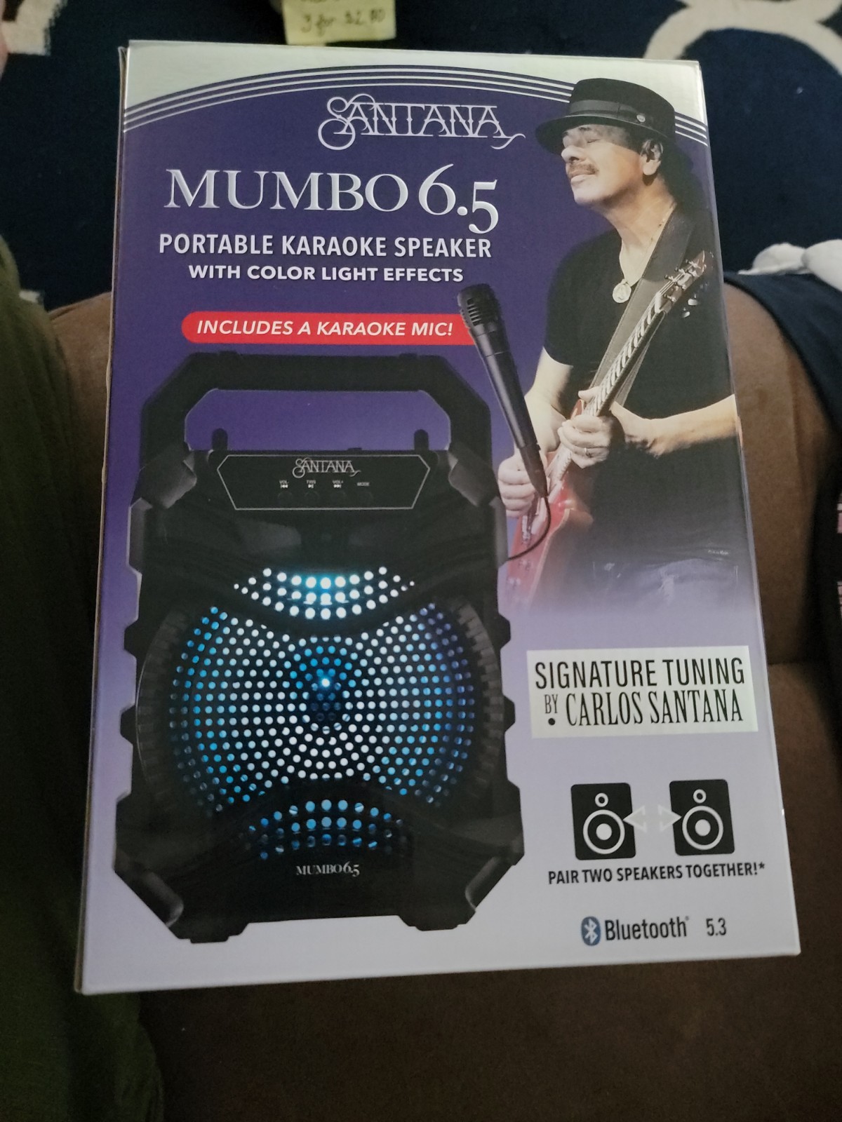 NEW in Box - Santana Mumbo 6.5 Portable Karaoke Speaker with Bluetooth