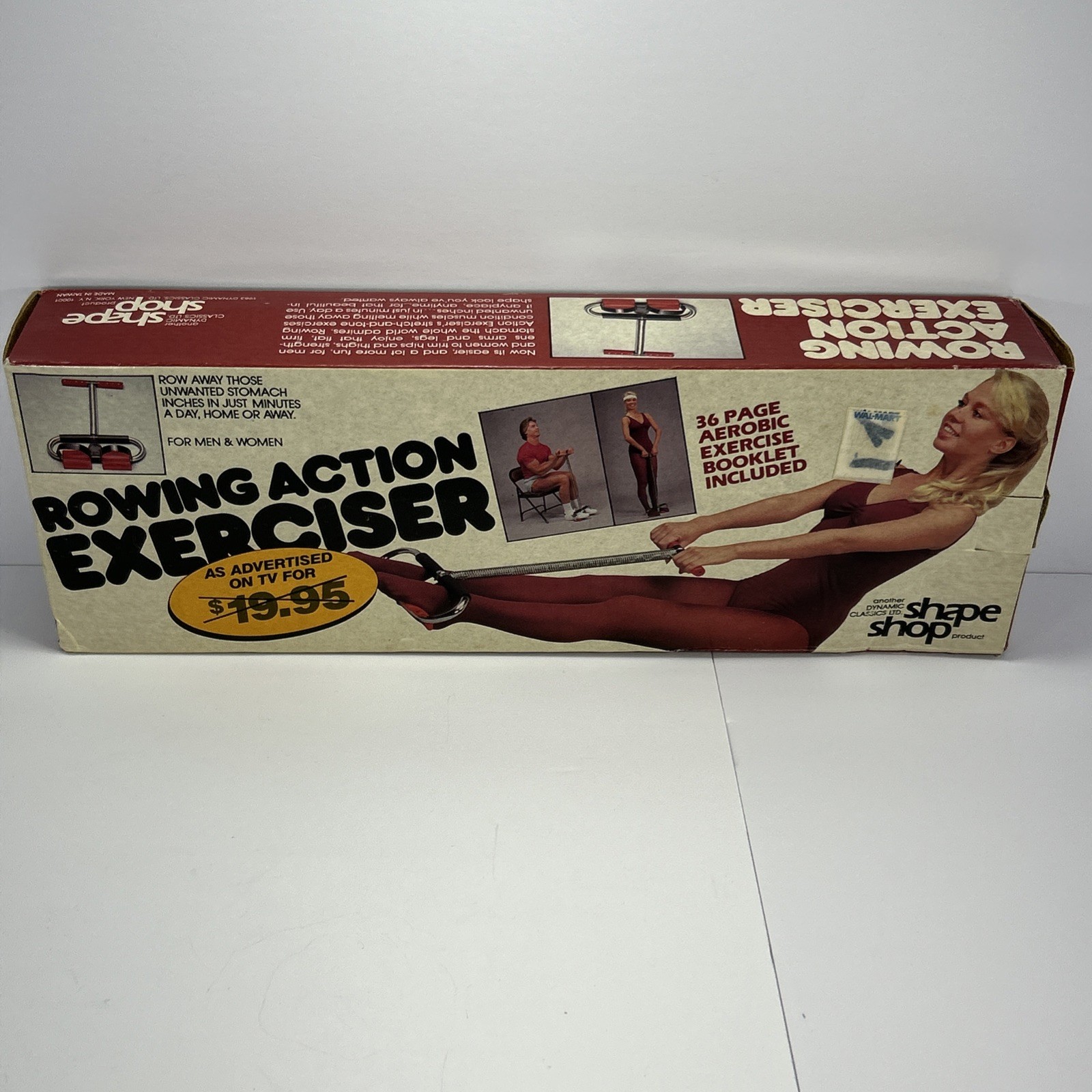 Vintage 1983 Shape Shop Rowing Action Exerciser [New In Box]