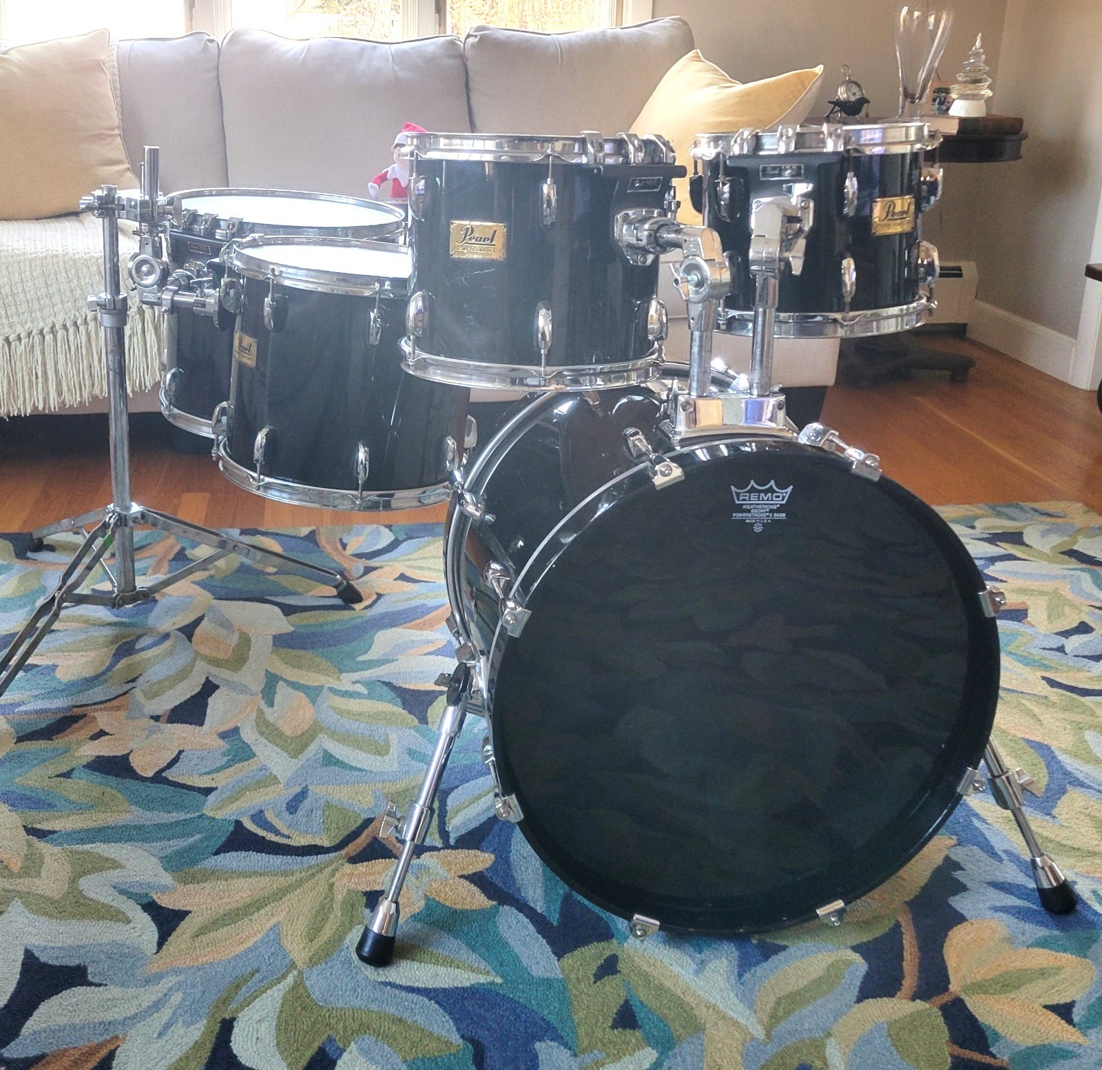 Pearl Session Select 5pc Drum Set 20" Bass Drum - Black