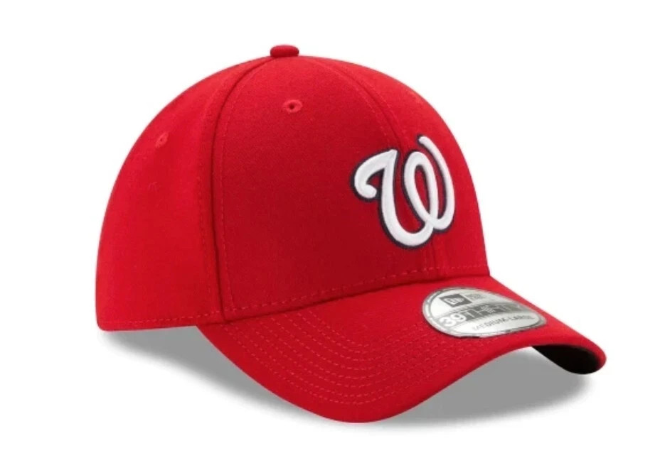 Washington Nationals New Era Red Team Classic 39THIRTY Stretch Fit Hat BRAND NEW
